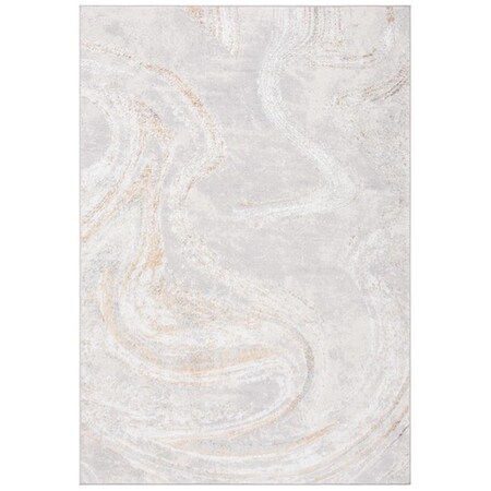 Safavieh 8 x 10 ft. Orchard Contemporary Rectangle Power Loomed Rug - Gray & Gold ORC617H-8